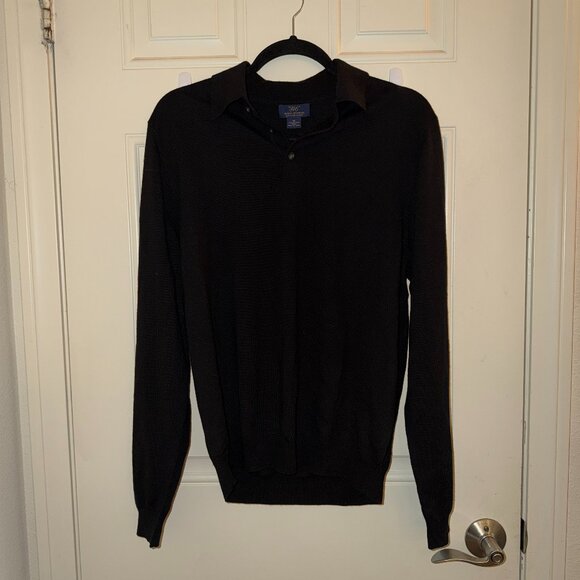 Brooks Brothers Men's Merino Wool Polo Sweater - M - Picture 1 of 5